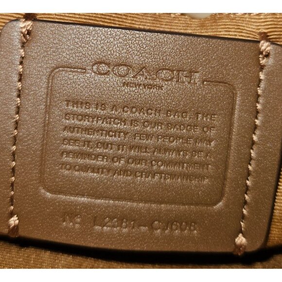 Coach Teri Yellow Shoulder Bag With Signature Quilted Crossbody - Picture 11 of 16